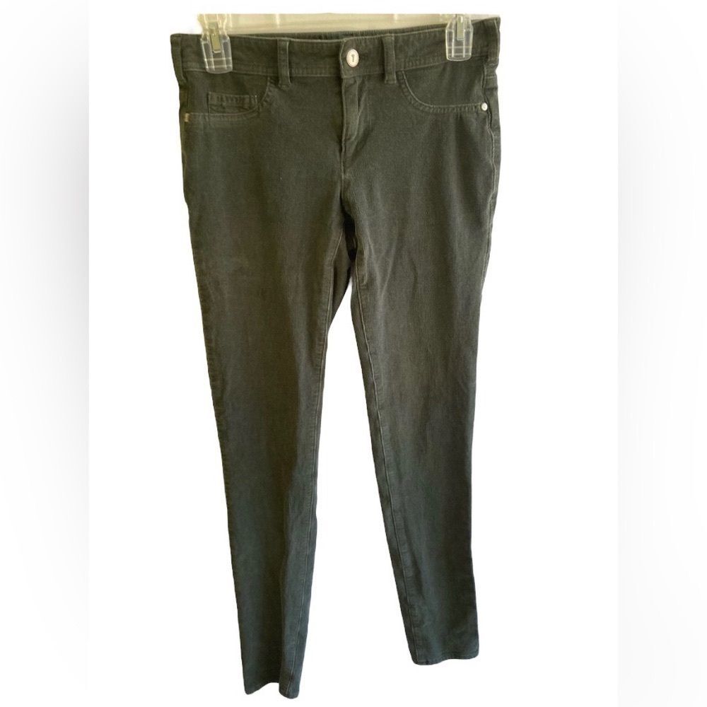 Pilcro And The Letterpress Women’s Jeans 25 Olive Green Corduroy Serif Anthro